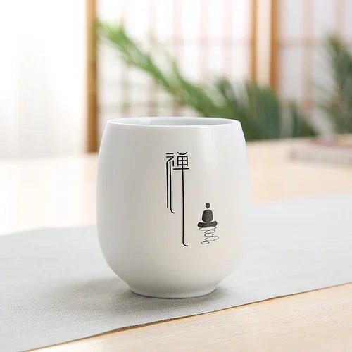 Japanese Ceramic Tea Cup Customize Zen Sample Porcelain Teacup Portable Personal Single Cup Tea Set Accessories Master Cup 140ml - China Tea Store