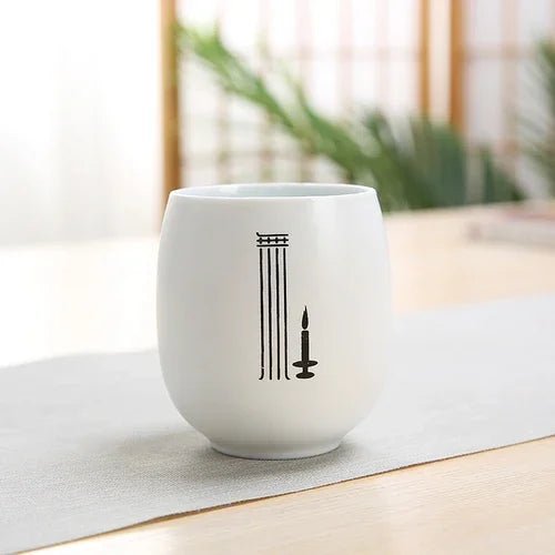 Japanese Ceramic Tea Cup Customize Zen Sample Porcelain Teacup Portable Personal Single Cup Tea Set Accessories Master Cup 140ml - China Tea Store