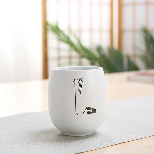 Japanese Ceramic Tea Cup Customize Zen Sample Porcelain Teacup Portable Personal Single Cup Tea Set Accessories Master Cup 140ml - China Tea Store