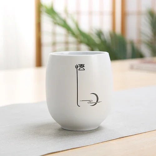 Japanese Ceramic Tea Cup Customize Zen Sample Porcelain Teacup Portable Personal Single Cup Tea Set Accessories Master Cup 140ml - China Tea Store