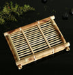 Japanese cuisine plate sushi bamboo woven tray rectangular tea plate fruit plate meal plate basket vegetable basket - China Tea Store