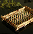 Japanese cuisine plate sushi bamboo woven tray rectangular tea plate fruit plate meal plate basket vegetable basket - China Tea Store