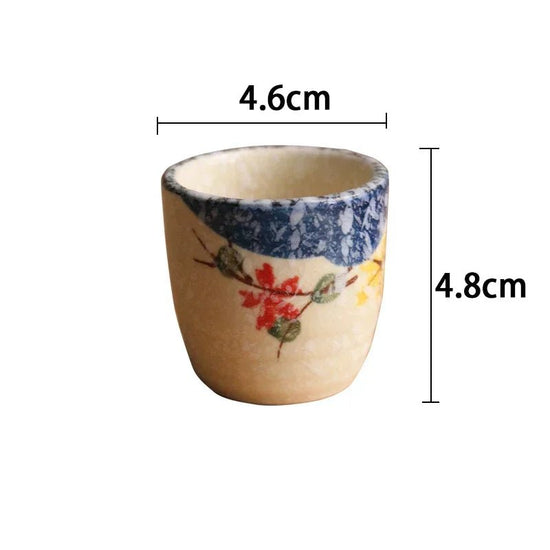 Japanese - style ceramic antique white wine cup sake set home retro coffee cup wine pot shochu classical cup - China Tea Store