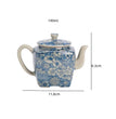 Jingdezhen Ruyao Flower Tea Pot Ceramic Han square teapot, retro tea pot Cool water kettle Household Kung Fu Tea Set 190ml pot - China Tea Store