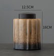 Kiln Change Tea Cans Ceramic Large Black Lid Household Tea Cans Sealed Cans Square Pu'er Tea Packaging Boxes Tea Storage Jars - China Tea Store