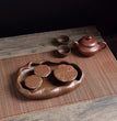 Kungfu Puer Tea Tray Rectangle Lotus Recruiting Wealth Black Tea Tray With Drainage Multifunctional Chinese Purple Sand Wooden - China Tea Store