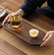 Light Luxury New Chinese Black Walnut Gong Fu Tea Tray Rectangle Storage Dish for Tea Plate Teaware - China Tea Store