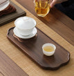 Light Luxury New Chinese Black Walnut Gong Fu Tea Tray Rectangle Storage Dish for Tea Plate Teaware - China Tea Store