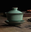 Longquan Celadon Porcelain Gaiwan China Teacups Crackle Glaze Teapot Drinkware 150ml - China Tea Store