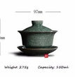 Longquan Celadon Porcelain Gaiwan China Teacups Crackle Glaze Teapot Drinkware 150ml - China Tea Store