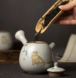 LUWU ceramic kyusu teapot cute cat tea pot chinese kung fu tea set - China Tea Store