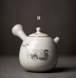 LUWU ceramic kyusu teapot cute cat tea pot chinese kung fu tea set - China Tea Store