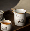 LUWU ceramic tea pitchers chahai cute cat chinese kung fu tea accessories 300ml - China Tea Store