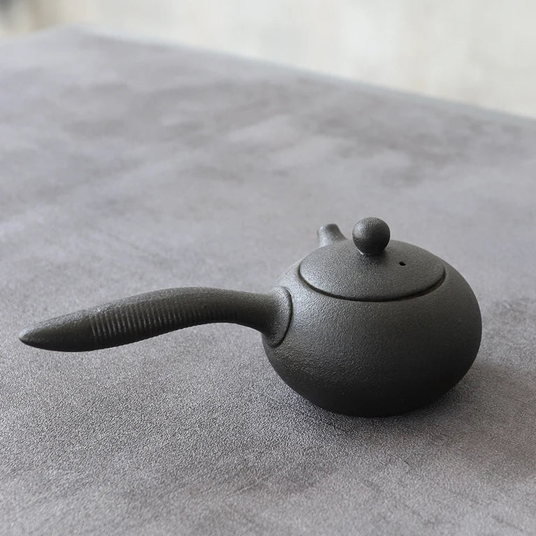 LUWU - Chinese Kung Fu Black Ceramic Teapot, Kettle, Kettle, Tea Pot, 150ml - China Tea Store