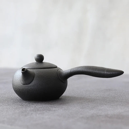 LUWU - Chinese Kung Fu Black Ceramic Teapot, Kettle, Kettle, Tea Pot, 150ml - China Tea Store