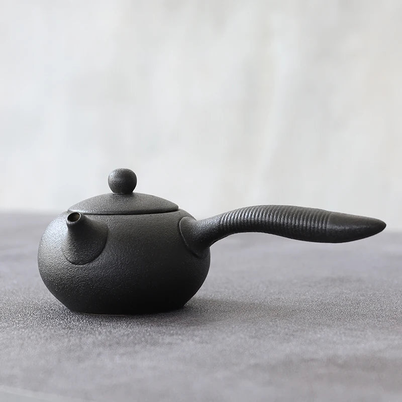 LUWU - Chinese Kung Fu Black Ceramic Teapot, Kettle, Kettle, Tea Pot, 150ml - China Tea Store