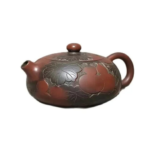 Nixing Handmade Teapot Master Li Family Gourd Flat Xishi filter handmade nixing clay customized gifts authentic theiere - China Tea Store