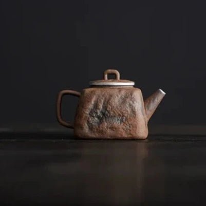 Old Rock Clay Hand Made Teapot Kung Fu Tea Set Retro Coarse Pottery Teapot Chinese Style Zen Tea Infuser Single Pot - China Tea Store