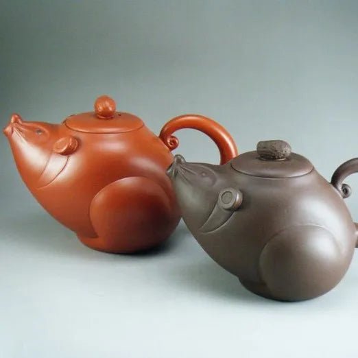 On sale! 200cc Yixing teapot of small rodents skit two clear cement color selection purple clay tea pot teaset - China Tea Store