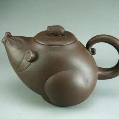 On sale! 200cc Yixing teapot of small rodents skit two clear cement color selection purple clay tea pot teaset - China Tea Store