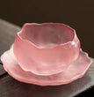 Pink Glass Tea Cup, Frozen Frosted Master Cup, Tea Set - China Tea Store