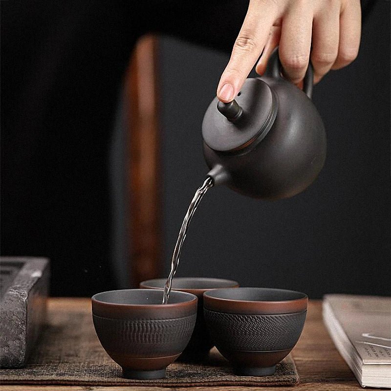 PINNY 160ML Purple Pottery Kung Fu Teapot Ceramic Vintage Traditional Chinese Tea Pot Retro Drinkware - China Tea Store