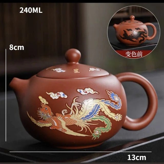 Purple Clay Color - changing Teapot Heat Color - changing Xishi Pot Kung Fu Tea Set Color - changing Teacups - China Tea Store