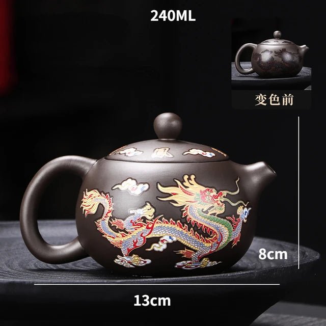 Purple Clay Color - changing Teapot Heat Color - changing Xishi Pot Kung Fu Tea Set Color - changing Teacups - China Tea Store