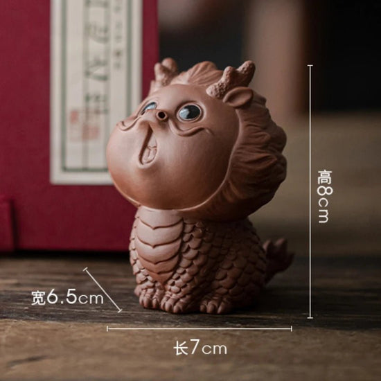 Purple Clay Tea Pet Fortune God Beast 12 Zodiac Dragon Decoration Cute Mascot Tea Table Decoration Tea Play - China Tea Store