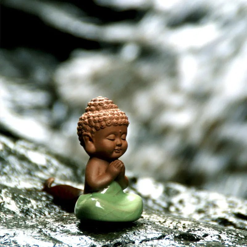 Purple Clay Zen Little Monk Tea Pet Ornament Creative Home Decoration Office Desktop Decor Crafts Buddha Statue Tea Accessories - China Tea Store