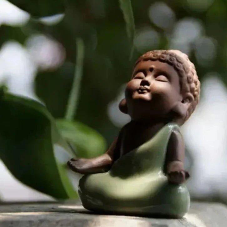 Purple Clay Zen Little Monk Tea Pet Ornament Creative Home Decoration Office Desktop Decor Crafts Buddha Statue Tea Accessories - China Tea Store