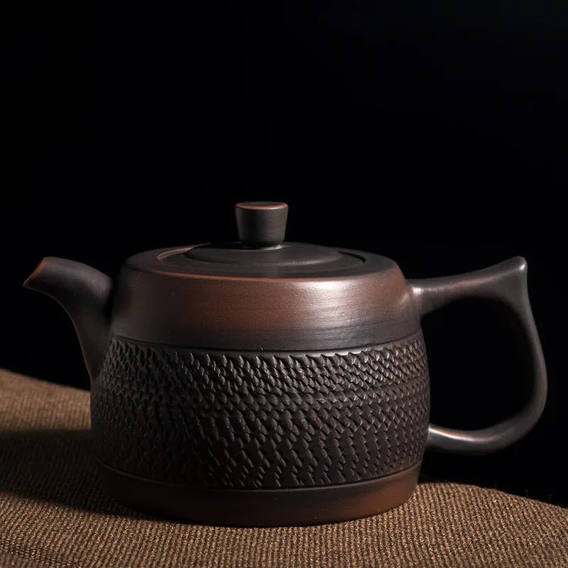 Purple Pottery Pot Ceramic Kung Fu Teapot Handmade Teapot Small Teapot Tea Kettle - China Tea Store