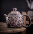 Purple Pottery Teapot Hand Carving Ceramic Drink Pot Kettle Pot Kung Fu Tea Set Pure Teapot Teapot for Tea Puer Tea - China Tea Store