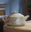 Purply Clay Tea Pot Set Chinese Ying Xing Pottery Tea Set Retro Teaware Teapots Kung Fu Kettle Handmade - China Tea Store