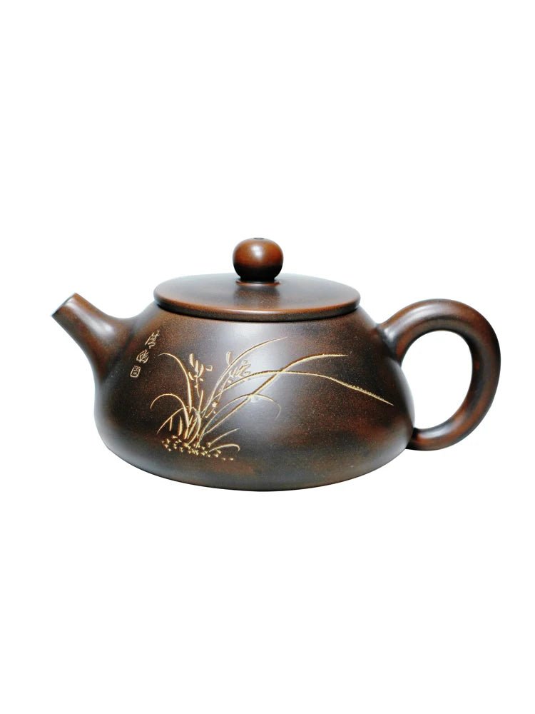 Qinzhou Nixing Pottery Teapot Famous Orchid Stone Scoop Pot Teapot Pure Handmade Purple Clay Pot Craft Tea Set - China Tea Store