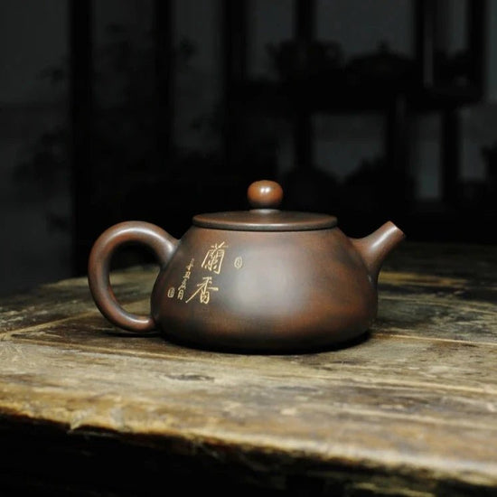 Qinzhou Nixing Pottery Teapot Famous Orchid Stone Scoop Pot Teapot Pure Handmade Purple Clay Pot Craft Tea Set - China Tea Store