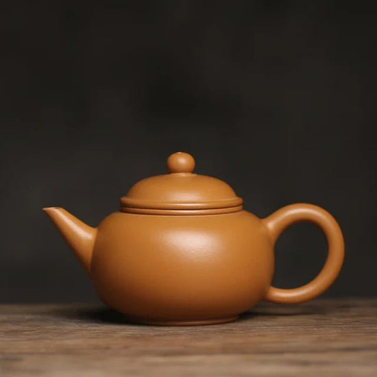 Raw Ore Purple Clay Teapot Hand Drawn Raw Ore Yixing Gold Section Mud manual handmade Kung Fu Teapot Horizontal Teapot Tea Set - China Tea Store