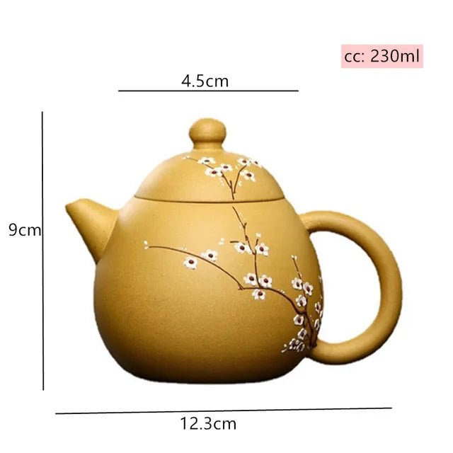 Raw Ore Section Mud Filter Teapot Authentic Yixing Purple Clay Tea Pot Handmade Plum Blossom Dragon Egg Kettle Zisha Tea Set - China Tea Store