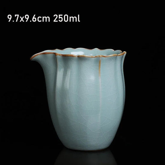 Retro Ru Kiln Ceramic Fair Cup Open Piece Can Raise Tea Pitcher Ice Cracked Justice Cup Tea Set Divider Tea Ceremony Accessories - China Tea Store