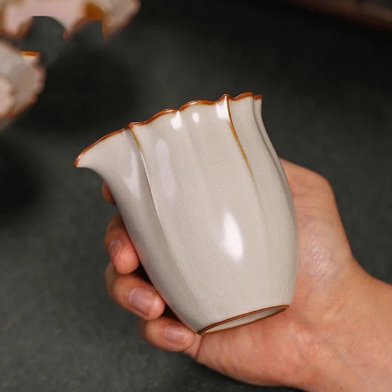 Retro Ru Kiln Ceramic Fair Cup Open Piece Can Raise Tea Pitcher Ice Cracked Justice Cup Tea Set Divider Tea Ceremony Accessories - China Tea Store