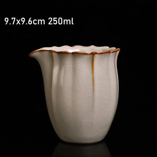 Retro Ru Kiln Ceramic Fair Cup Open Piece Can Raise Tea Pitcher Ice Cracked Justice Cup Tea Set Divider Tea Ceremony Accessories - China Tea Store