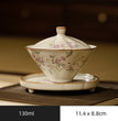 Retro Ru Kiln Tea Tureen Ceramic Sancai Cover Bowl Tea Maker Gaiwan Can Raise Kung Fu Teaware - China Tea Store