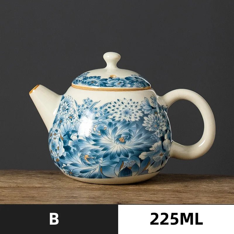 Ru Kiln Open Piece Ceramic Teapot Handmade Ru Porcelain Xishi Pot Tea Maker Kettle Portable Kung Fu Teapot - China Tea Store