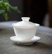 Suet Jade White Porcelain Gaiwan Teacup Handmade Ceramic Tea Tureen Home Teaware Drinkware Travel Cup Chinese Tea Ceremony - China Tea Store