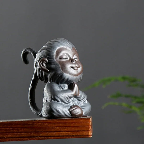 TANGPIN Ceramic Tea Pets Monkey Cute Porcelain Teapets Kung Fu Tea Accessories - China Tea Store