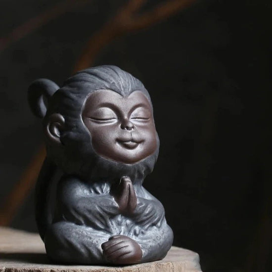 TANGPIN Ceramic Tea Pets Monkey Cute Porcelain Teapets Kung Fu Tea Accessories - China Tea Store