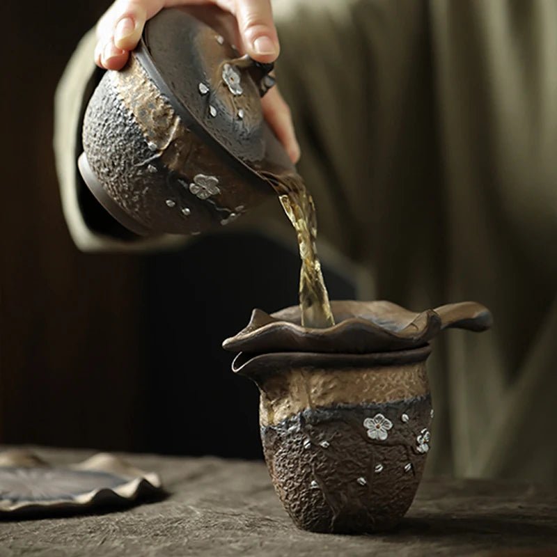 TANGPIN - Ceramic Tea Pitchers, Plum Blossom, Pottery Tea Cup - China Tea Store