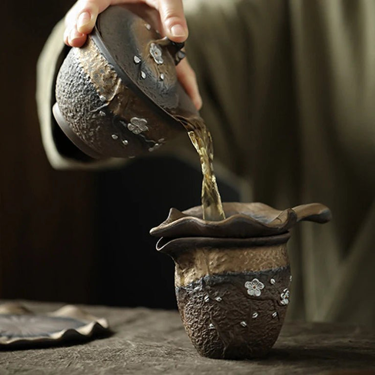 TANGPIN - Ceramic Tea Pitchers, Plum Blossom, Pottery Tea Cup - China Tea Store