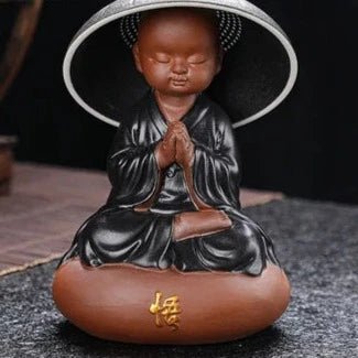 Tea Pet Little Monk Statue With Strainer Filter Hat Tea Set Accessories Kung Fu Ceramic Figurines Teapet Zen Ceremony Figure - China Tea Store