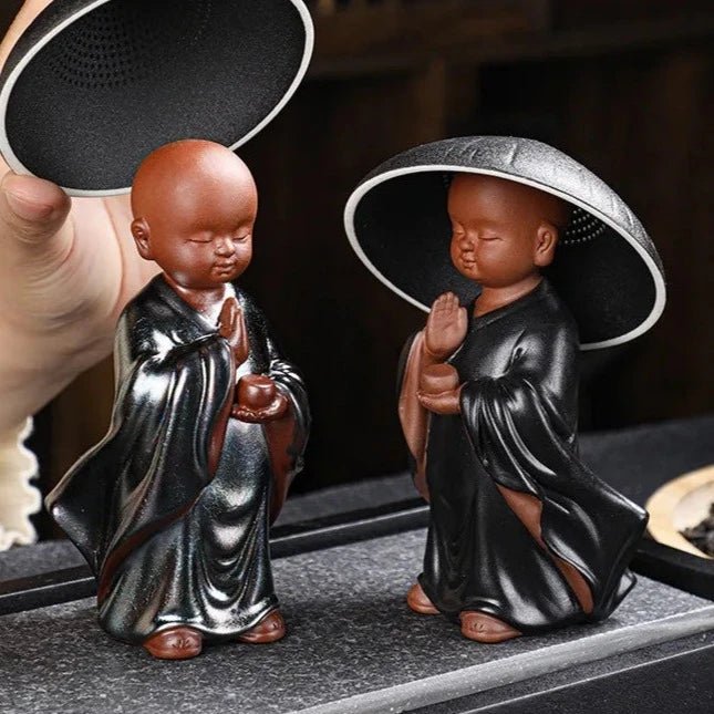 Tea Pet Little Monk Statue With Strainer Filter Hat Tea Set Accessories Kung Fu Ceramic Figurines Teapet Zen Ceremony Figure - China Tea Store